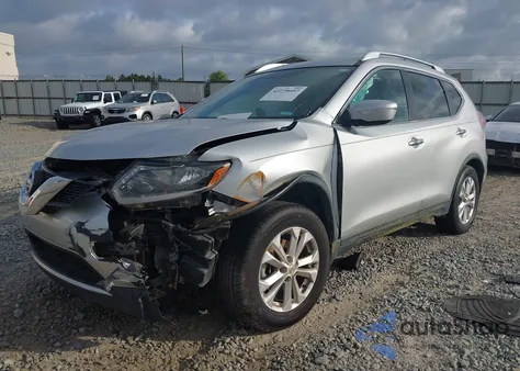 2015 Nissan Rogue Sv z USA, uszkodzony, nr VIN KNMAT2MT5FP574461